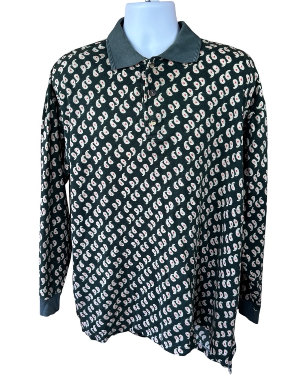 Vintage Sauce by Brene paisley shirt, size XLT, 80s, 90s, dressy, casual, fall